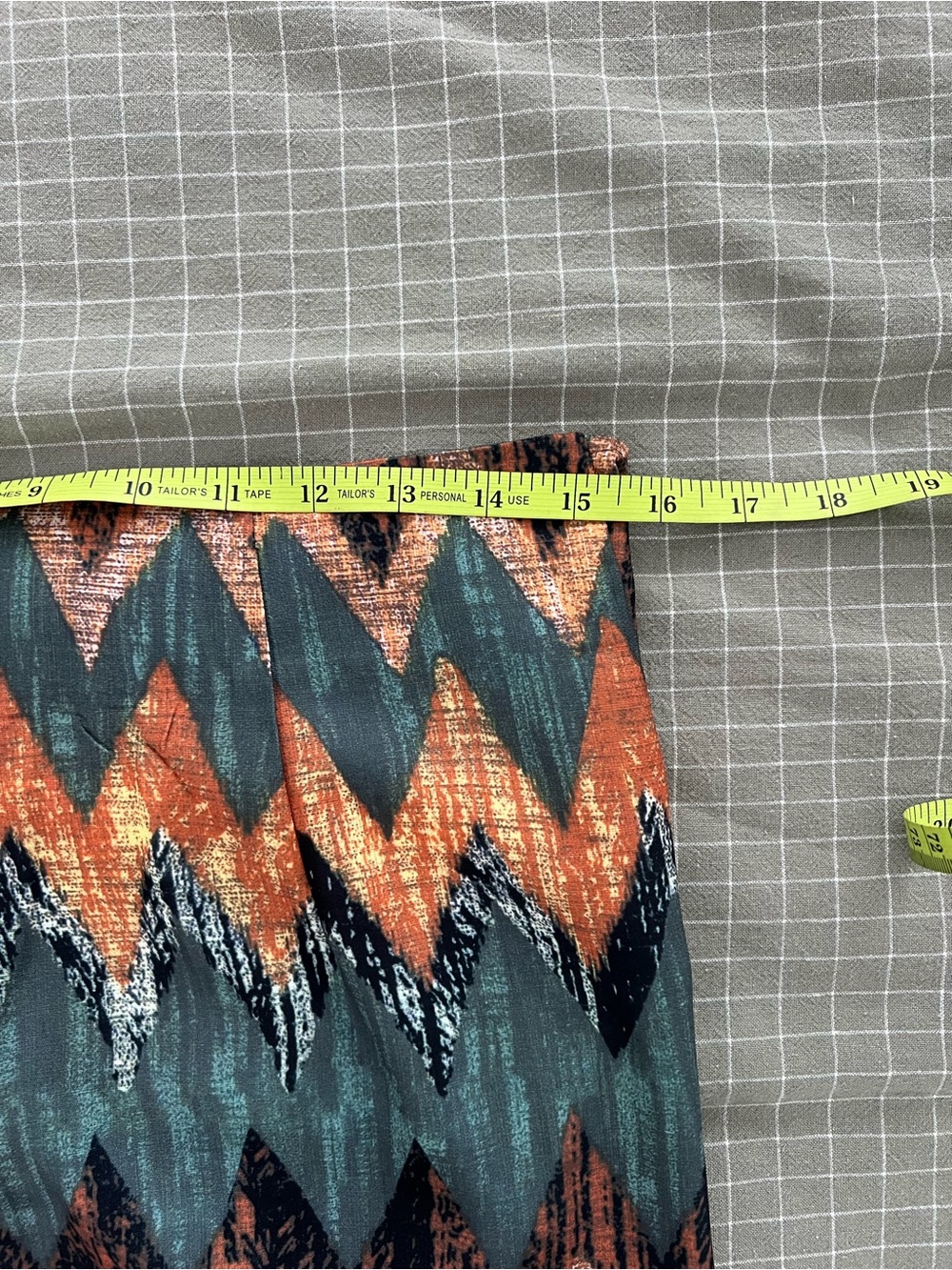 Summer Festival Wrap Mini Tassel Knot Skirt Zigzag Tribal Print - Picture 6 of 9